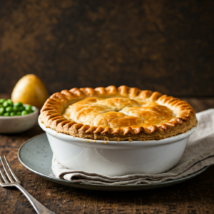 Turkey Pot Pie recipe served.